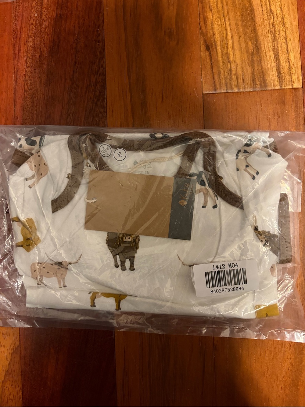 NWT Kyte baby moo bodysuit 12-18months